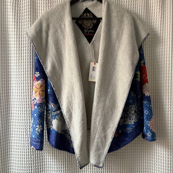 Johnny Was Jackets & Blazers - Johnny Was XS hooded cozy sherpa jacket NEW hygge relaxation warm